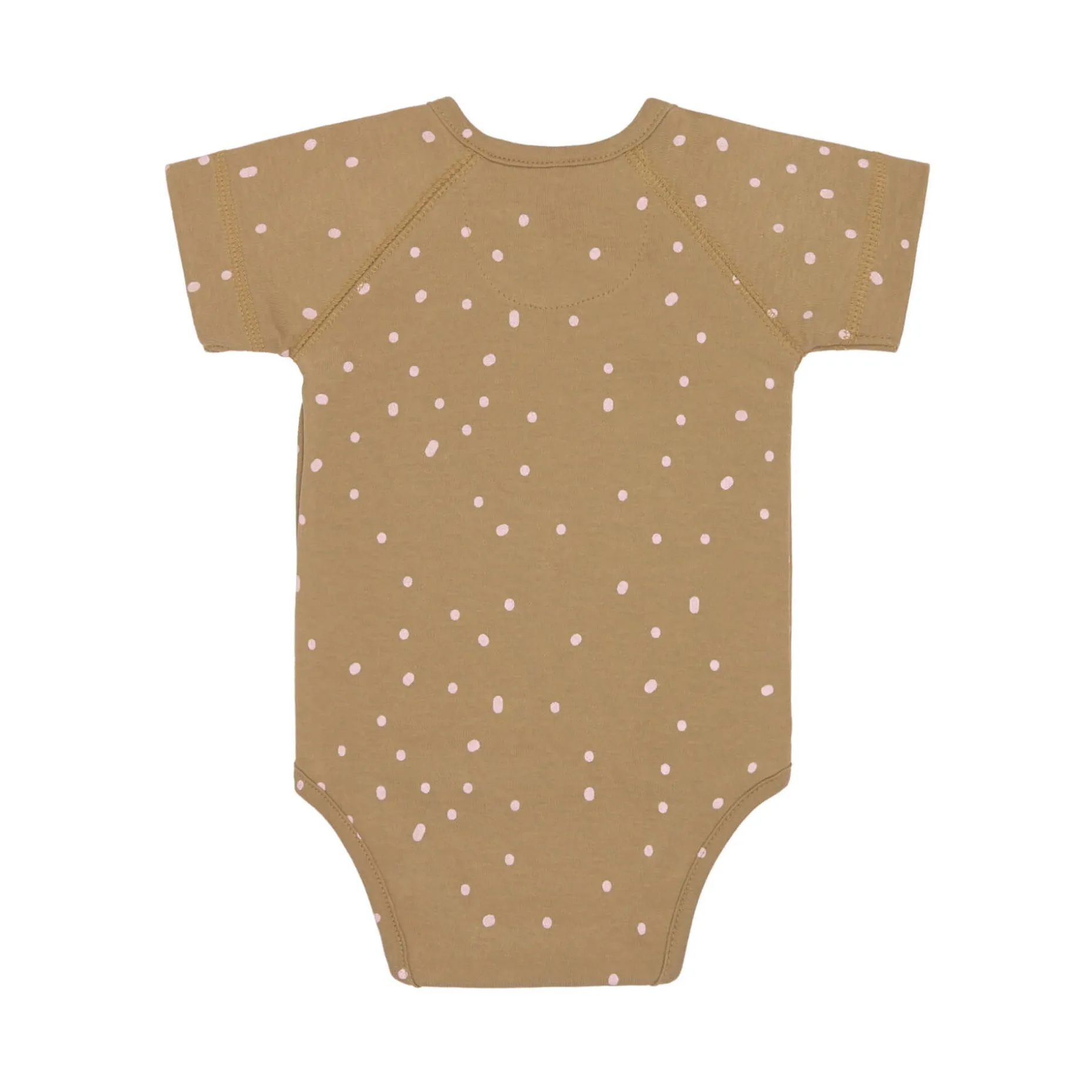 Baby Wickelbody kurzarm - Bio Baumwolle, Punkte, Gelb
