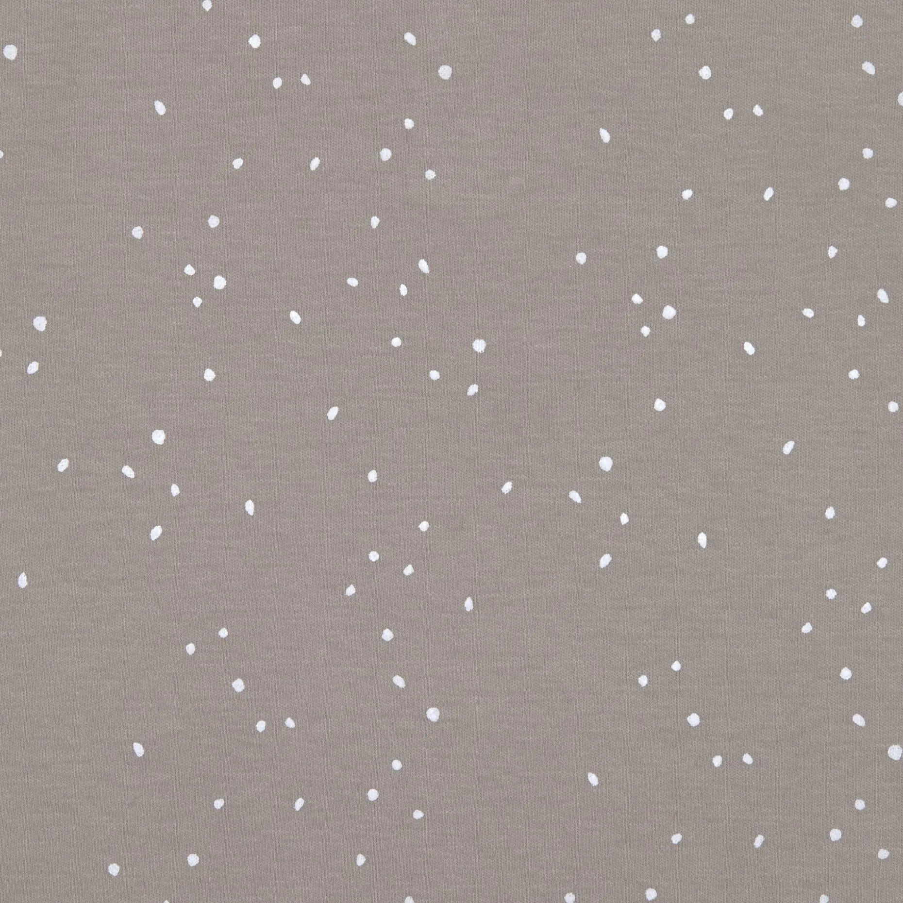Baby Wickelbody langarm - Bio Baumwolle, Punkte, Taupe