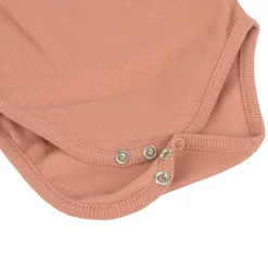 Baby Wickelbody langarm - Bio Baumwolle, Beige