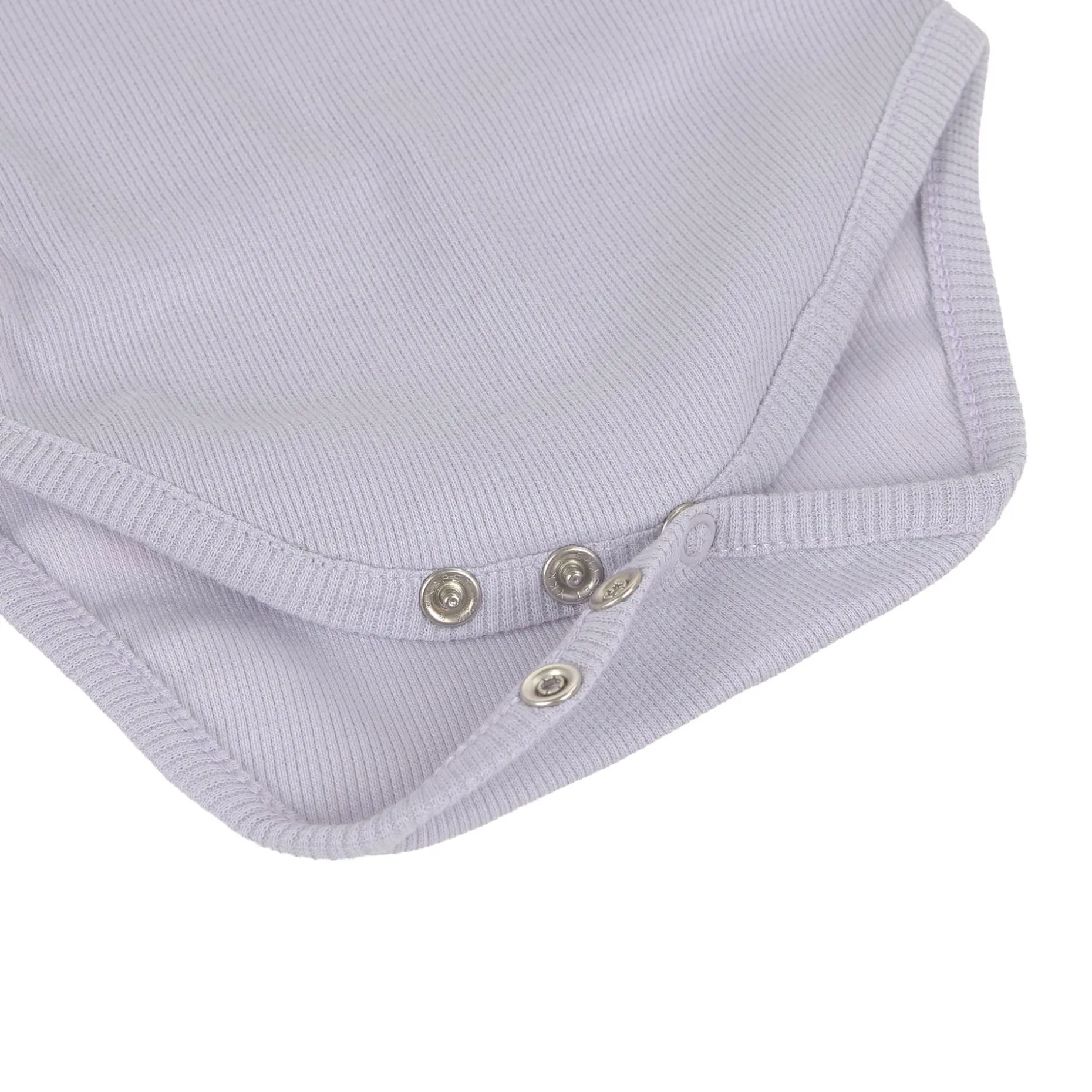 Baby Wickelbody langarm - Bio Baumwolle, Pastell Lila