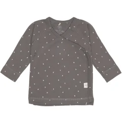 Baby Wickelshirt - Bio Baumwolle, Spots, Anthrazit