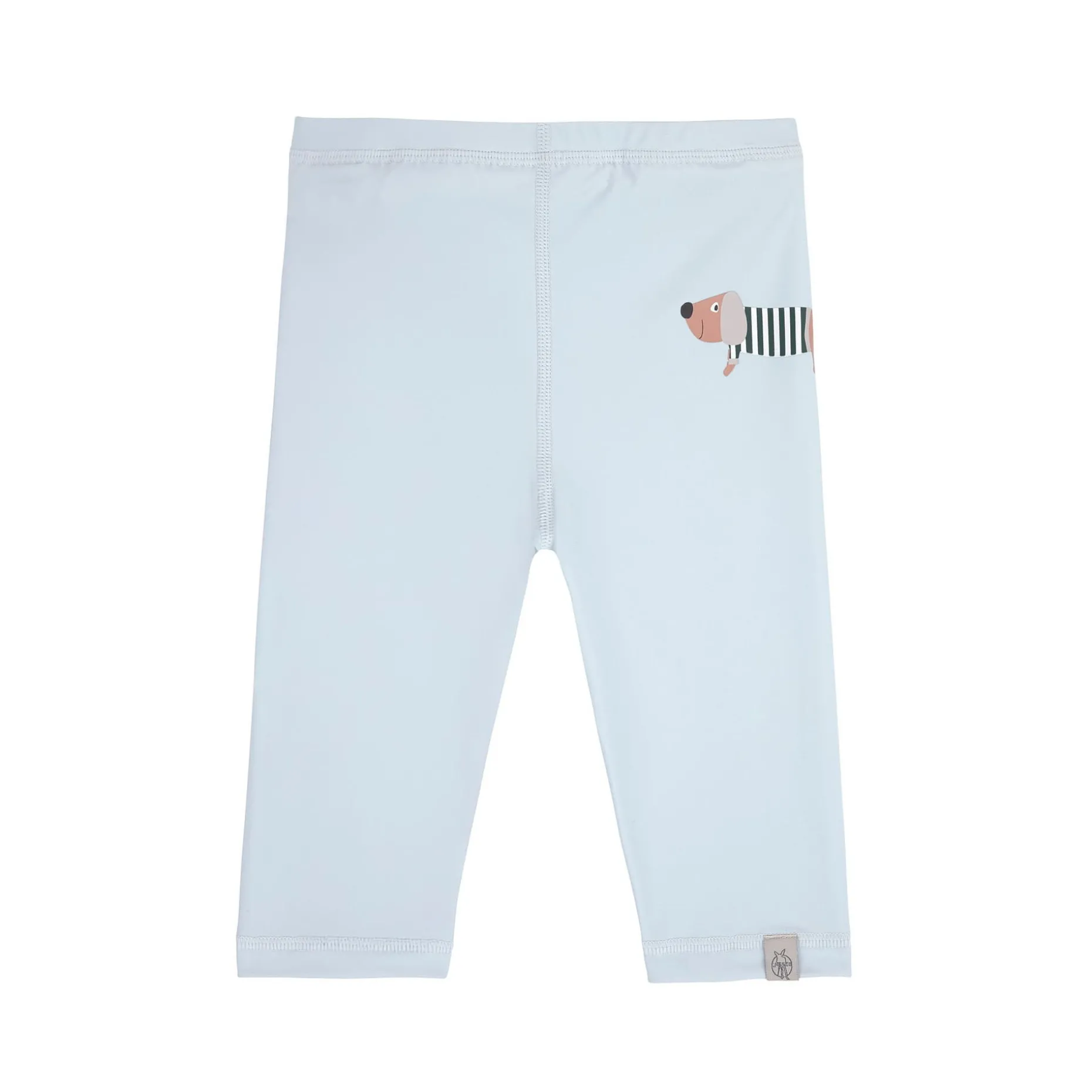 Badehose Baby Kurz (UV-Schutz & Windel) - Hund, Blau