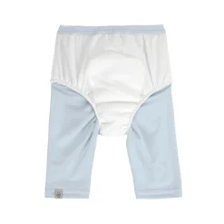 Badehose Baby Kurz (UV-Schutz & Windel) - Hund, Blau