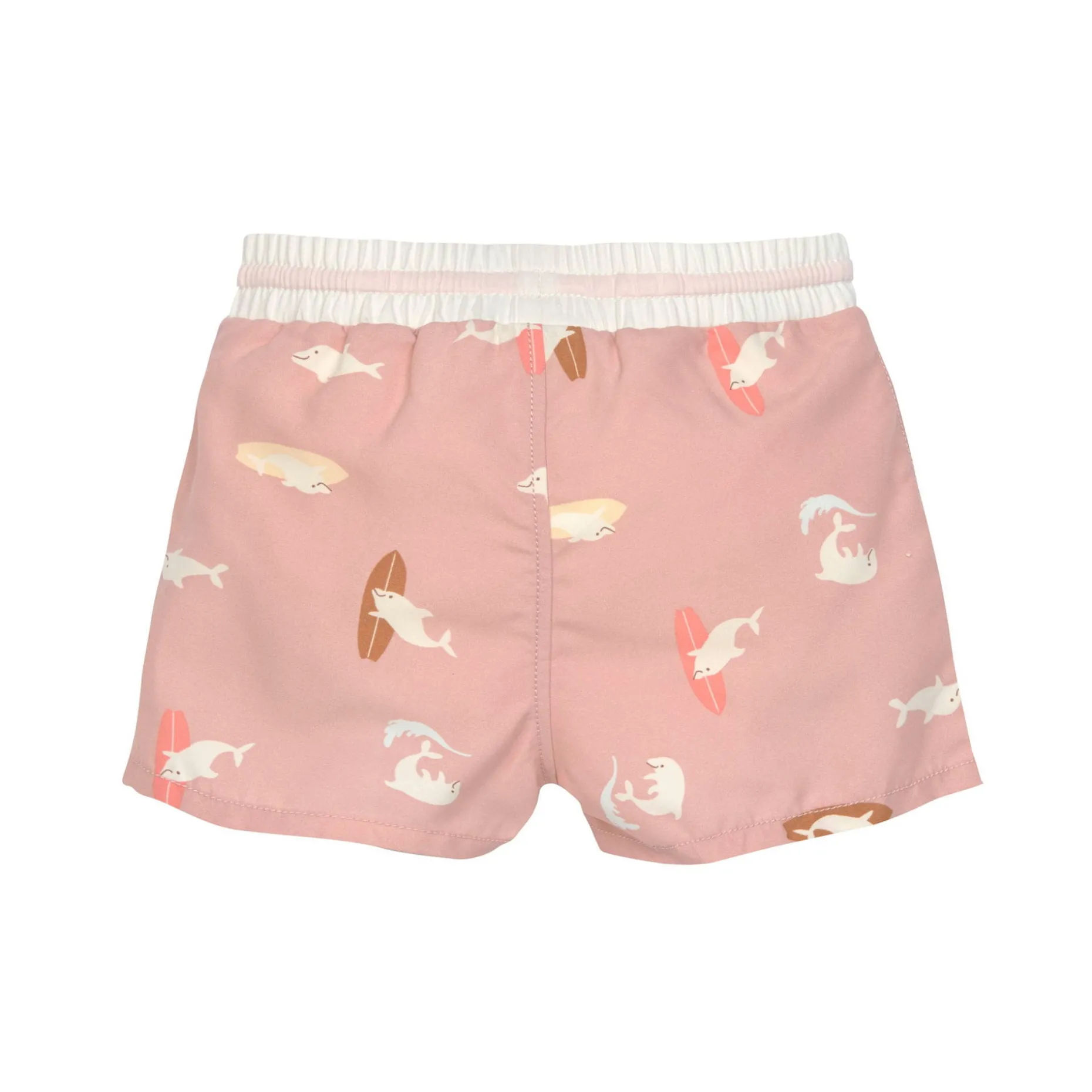 Badehose Baby (mit Windel) - Delfin, Rosa