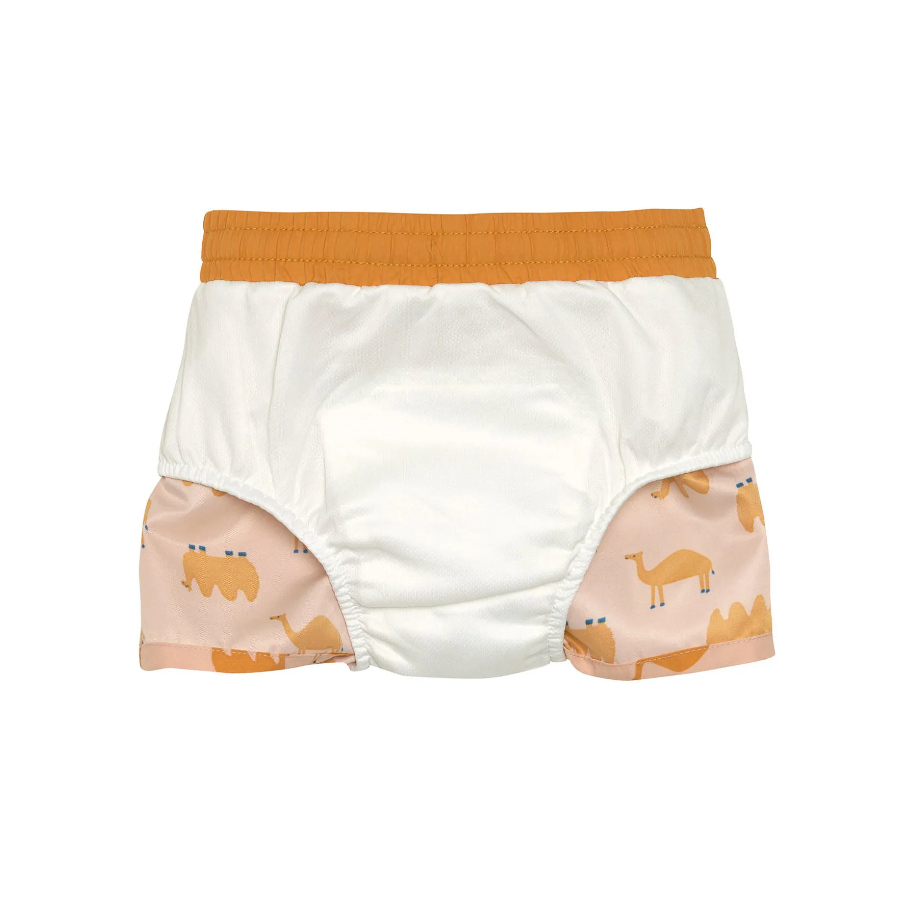 Badehose Baby (mit Windel) - Kamel, Rosa