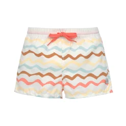 Badehose Baby (mit Windel) - Wellen, Weiß