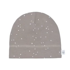 Beanie Baby - Bio Baumwolle, Punkte, Grau