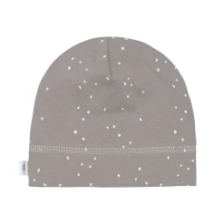 Beanie Baby - Bio Baumwolle, Punkte, Grau