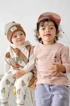 Beanie Mütze Kinder - Bio Baumwolle, Little Gang, Khaki Braun
