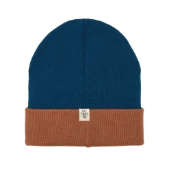Beanie Mütze Kinder - Merino Wolle, Little Gang, Run Braun