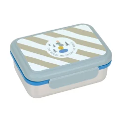 Brotdose Kinder - Edelstahl Lunchbox, Sunny Explorer Grün