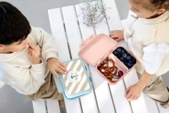 Brotdose Kinder - Edelstahl Lunchbox, Sunny Explorer Grün