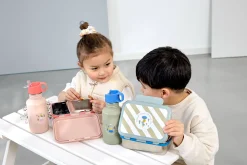 Brotdose Kinder - Edelstahl Lunchbox, Sunny Explorer Grün
