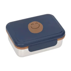 Brotdose Kinder - Edelstahl Lunchbox, Little Gang, Blau Smile