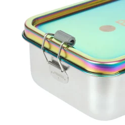 Brotdose Kinder - Edelstahl Lunchbox, BOLD, Rainbow Bunt