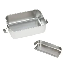 Brotdose Kinder - Edelstahl Lunchbox, BOLD, Blau Violett