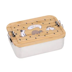 Brotdose Kinder - Edelstahl Lunchbox, Happy Prints