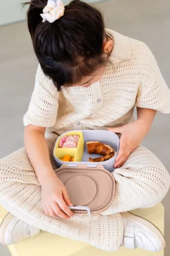 Brotdose Kinder - Style & Snack Pattern Party, Rosa Lila