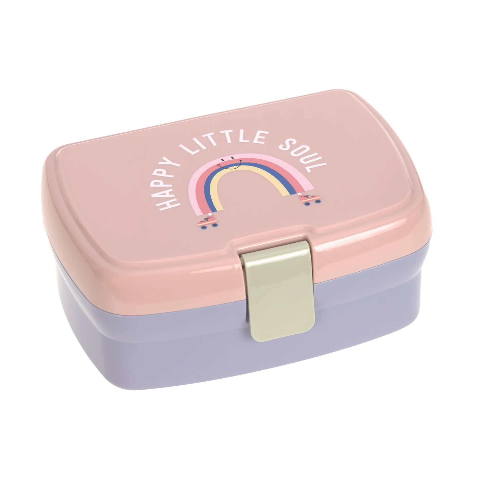 Brotdose Kinder - Tiny Outdoor, Regenbogen Rosa Lila