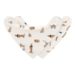 Dreieckstuch Baby (2 Stk) - Bandana, Little Mateys Royal Blau