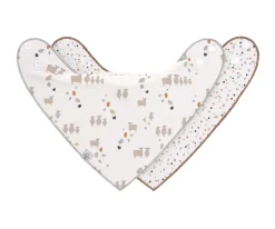 Dreieckstuch Baby (2 Stk) - Bandana, Tiny Farmer Schaf
