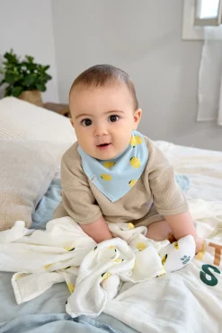 Dreieckstuch Baby (2 Stk) - Bandana, Happy Fruits Zitrone