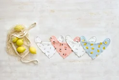 Dreieckstuch Baby (2 Stk) - Bandana, Happy Fruits Zitrone