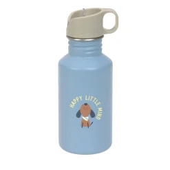Edelstahl Kinder Trinkflasche 500 ml - Pattern Party, Blau