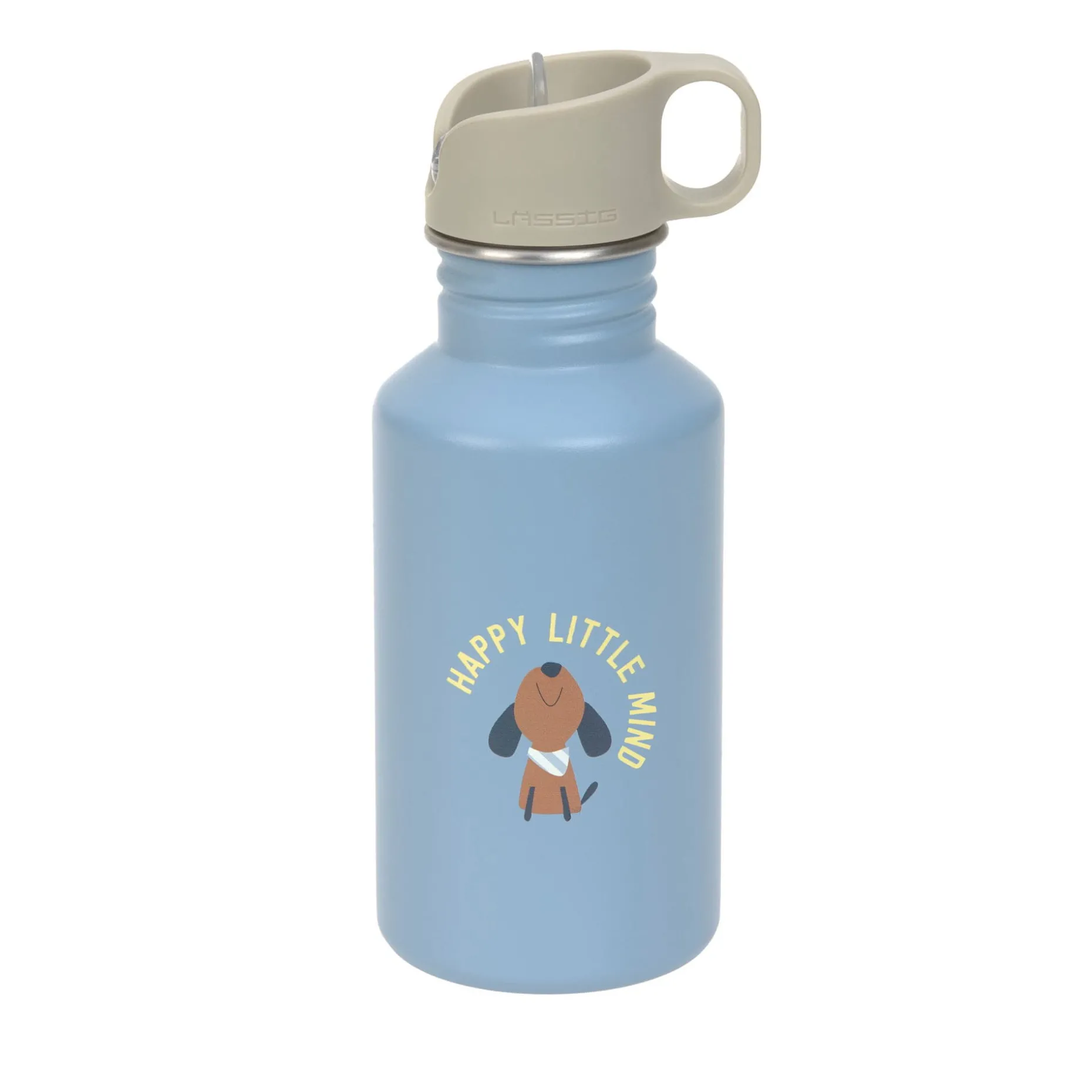 Edelstahl Kinder Trinkflasche 500 ml - Pattern Party, Blau