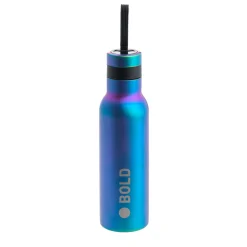 Edelstahl Kinder Trinkflasche Doppelwandig 500 ml - BOLD, Blau Violett