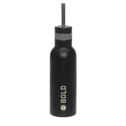 Edelstahl Trinkflasche 750 ml - BOLD, Schwarz