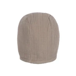Erstlingsmütze - Bio Baumwolle, Taupe, Grau