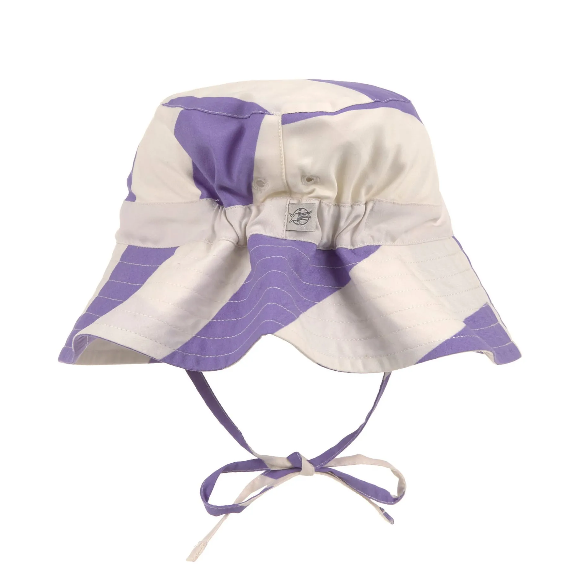 Fischerhut Kinder (UV Schutz) - Streifen, Purple Weiß