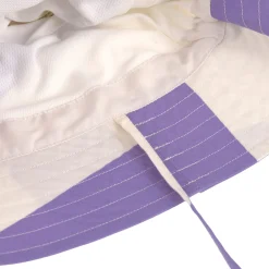 Fischerhut Kinder (UV Schutz) - Streifen, Purple Weiß