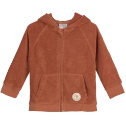 Frottee Jacke Kinder, Rostrot