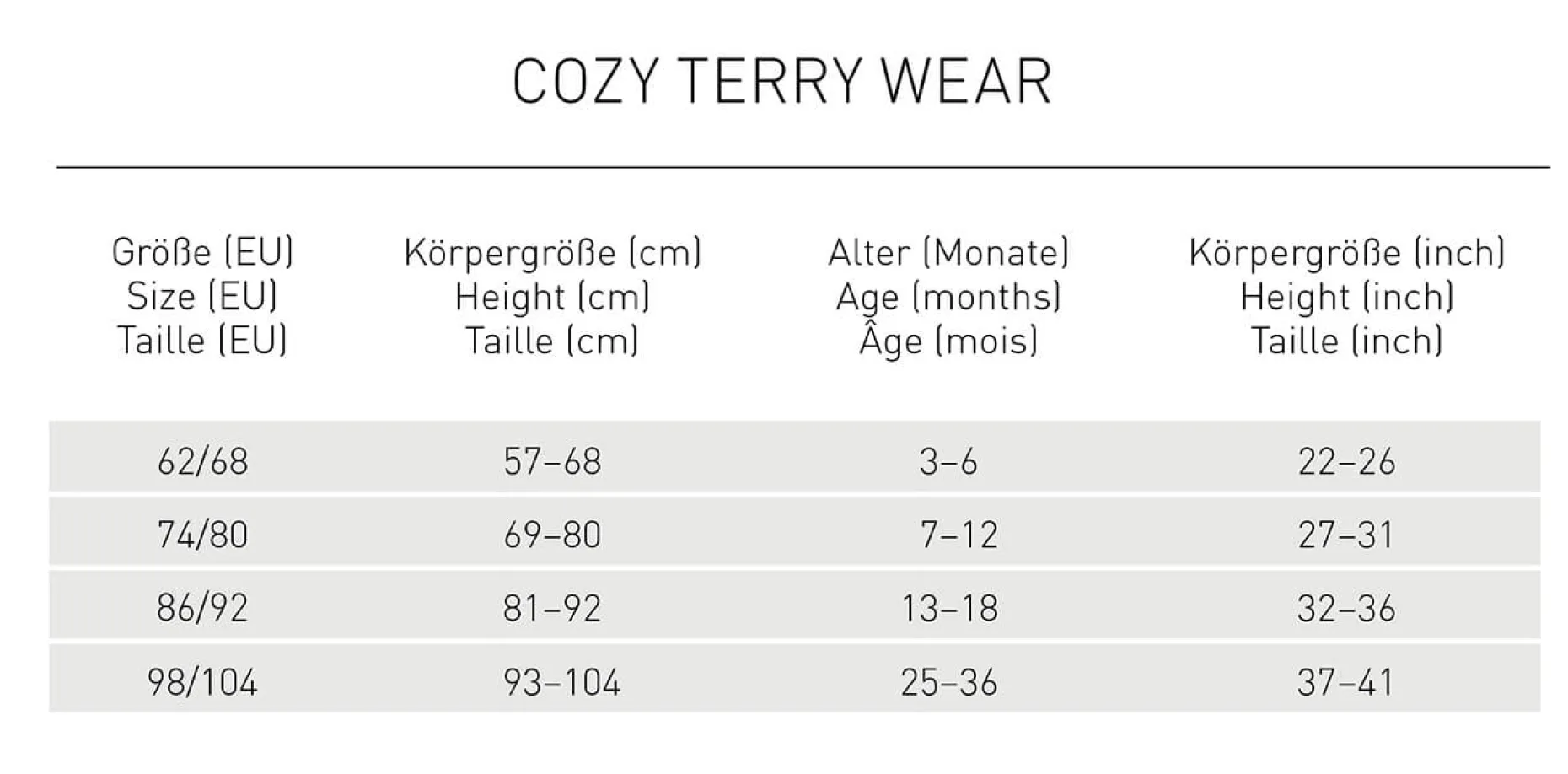 Frottee Kleid Kinder, Anthrazit