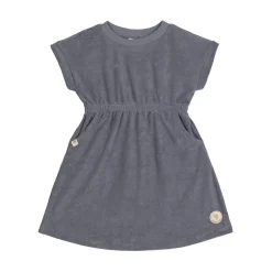 Frottee Kleid Kinder, Anthrazit