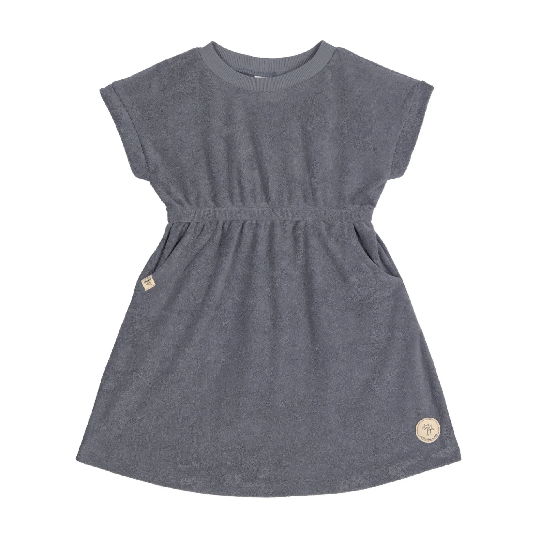 Frottee Kleid Kinder, Anthrazit