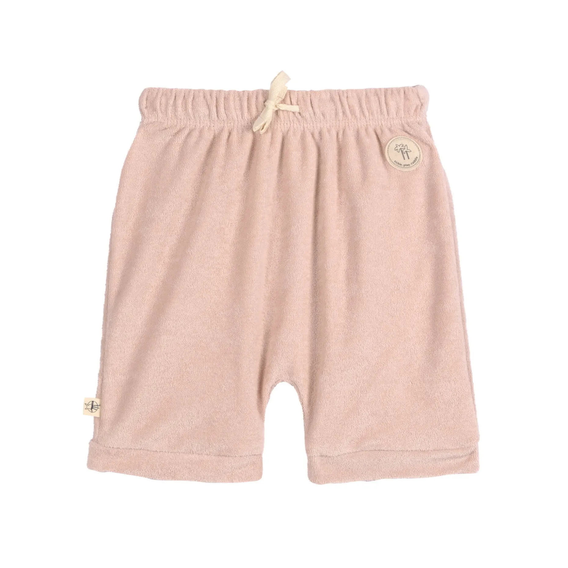 Frottee Shorts Kinder - Powder Pink, Rosa