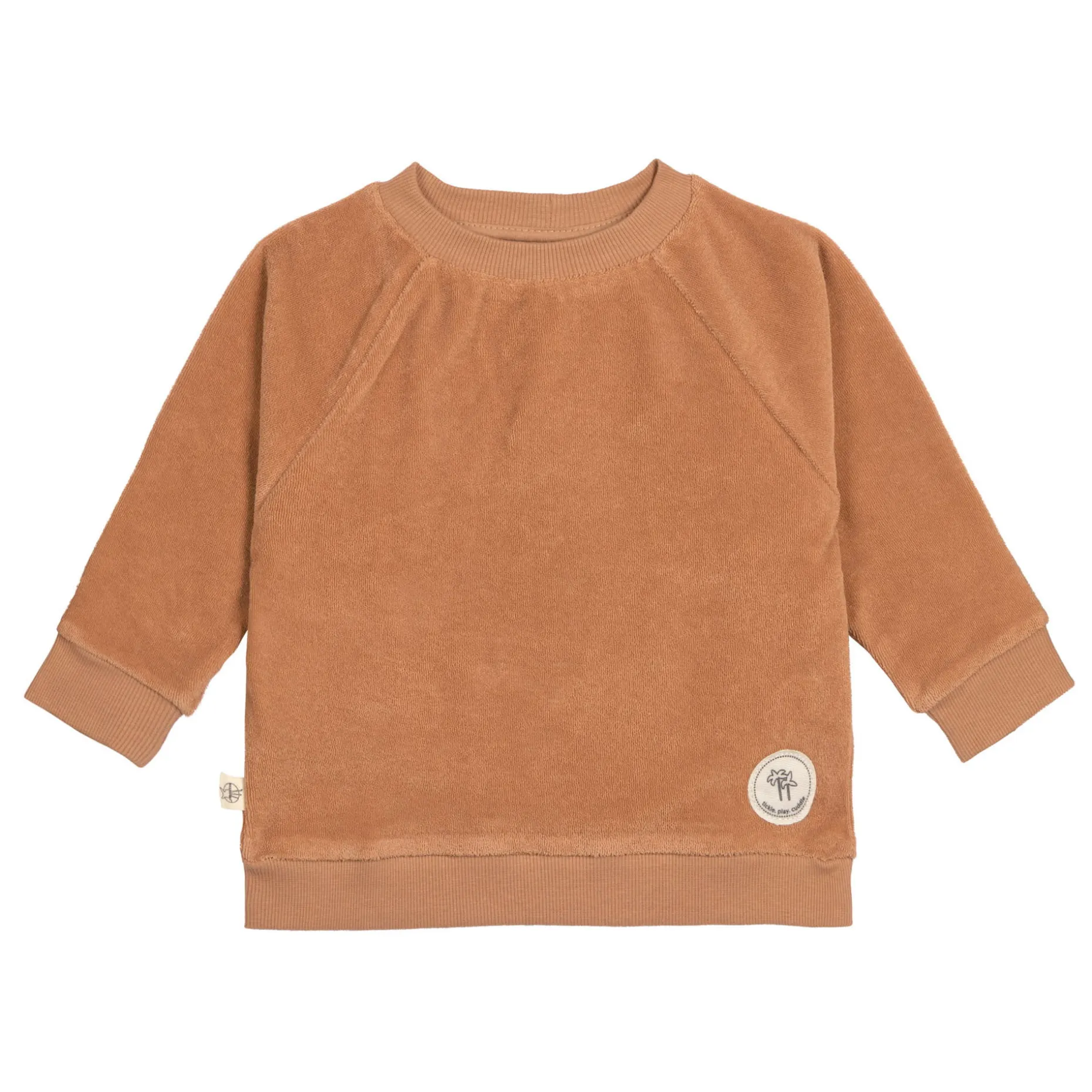 Frottee Sweater Kinder, Karamell