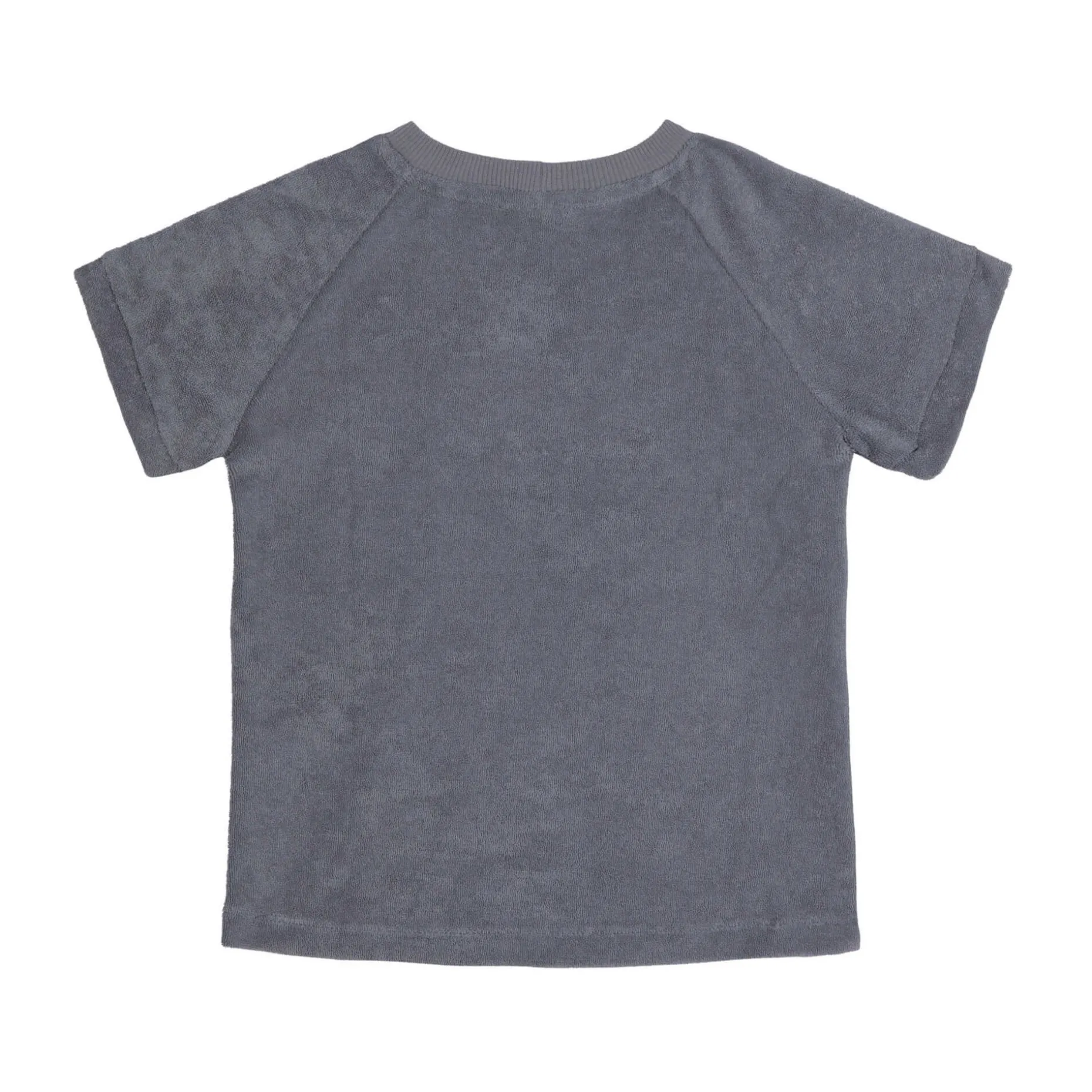 Frottee T-Shirt Kinder, Anthrazit