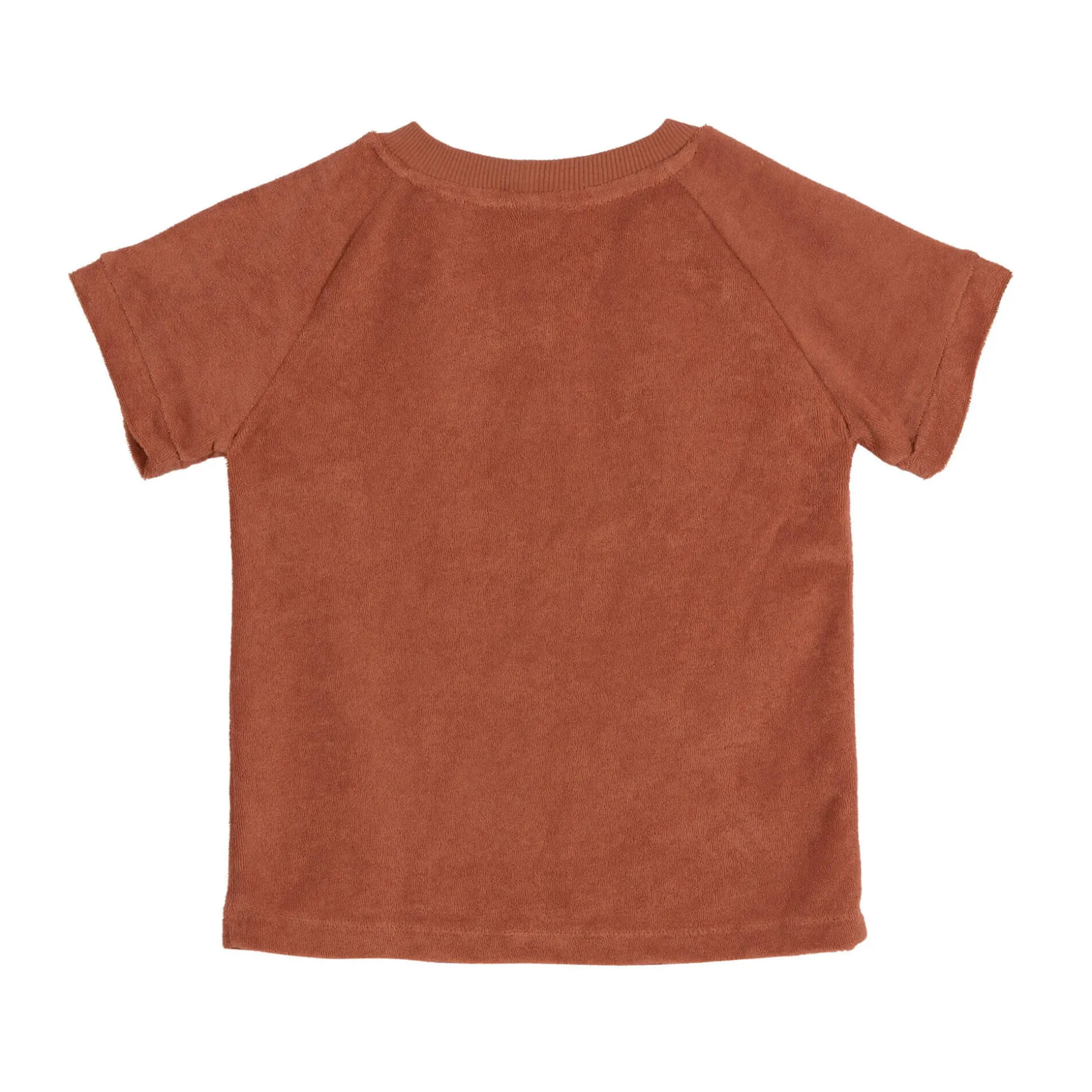 Frottee T-Shirt Kinder, Rostrot