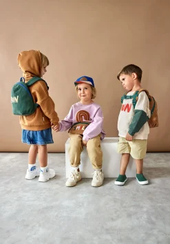 Hoodie Kinder - Bio Baumwolle, Little Gang, Fun Karamell