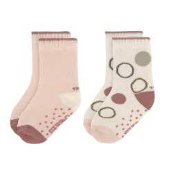 Kinder Antirutsch-Socken (2er-Set), Rosa