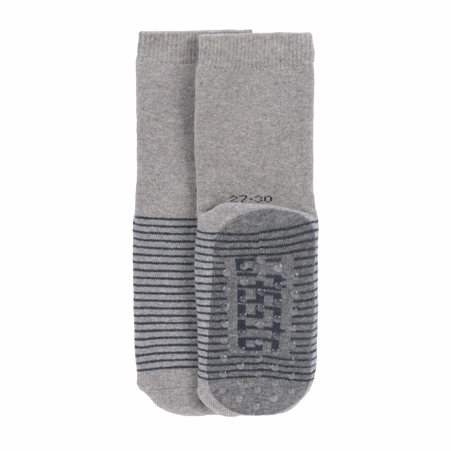 Kinder Antirutsch-Socken (2er-Set), Blau Grau