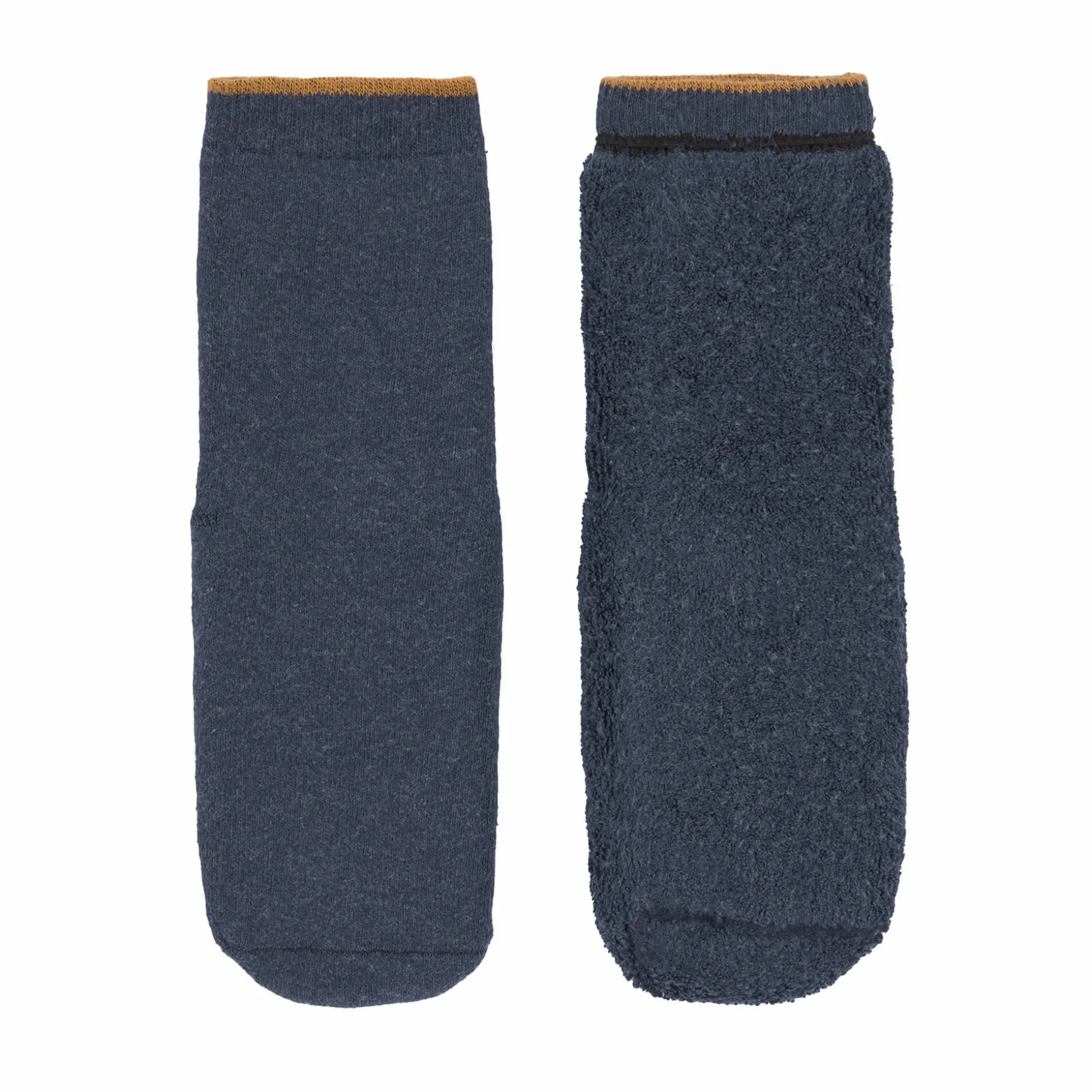 Kinder Antirutsch-Socken (2er-Set), Blau Grau