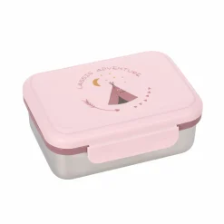 Kinder Brotdose Edelstahl - Lunchbox, Adventure Tipi