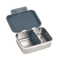 Kinder Brotdose Edelstahl - Lunchbox, Happy Prints, Dunkelblau