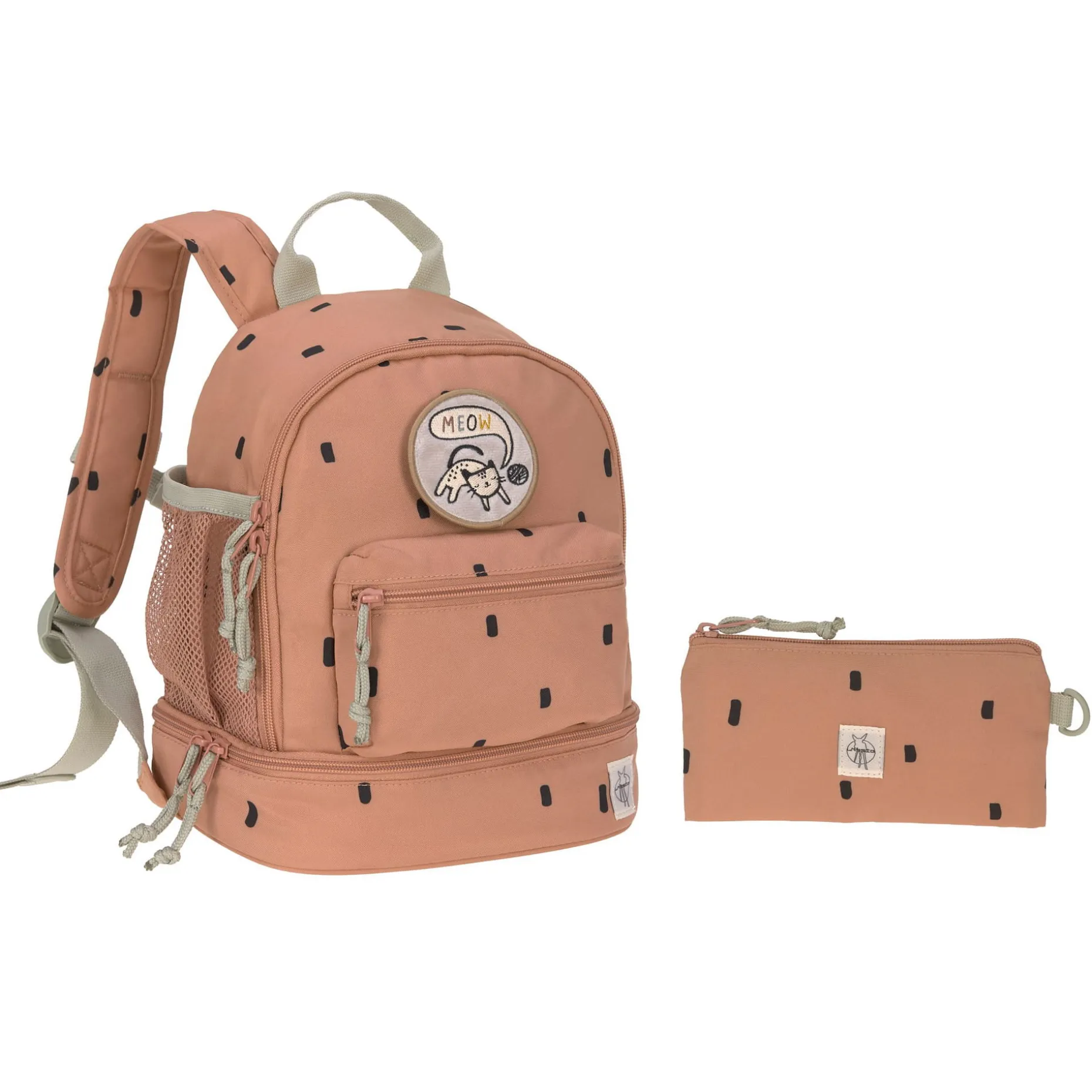 Kindergartenrucksack Mini - Happy Prints, Karamell