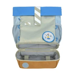 Kindergartenrucksack Rolltop - Sunny Explorer, Grün Blau